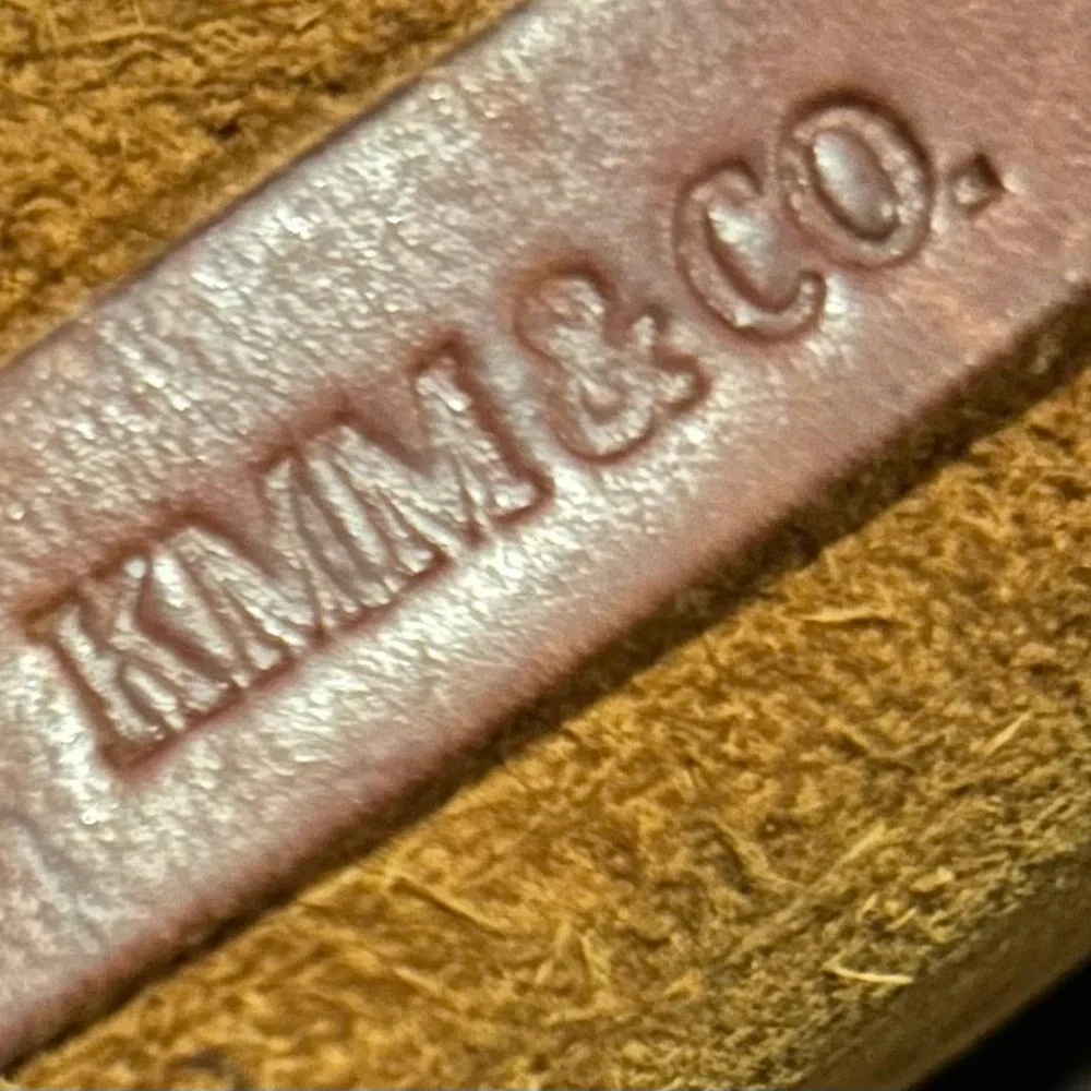 ❤️Preloved❤️ KMM & Co Leather Mini Tote Bag Crossbody Strap Distressed - Picture 6 of 6